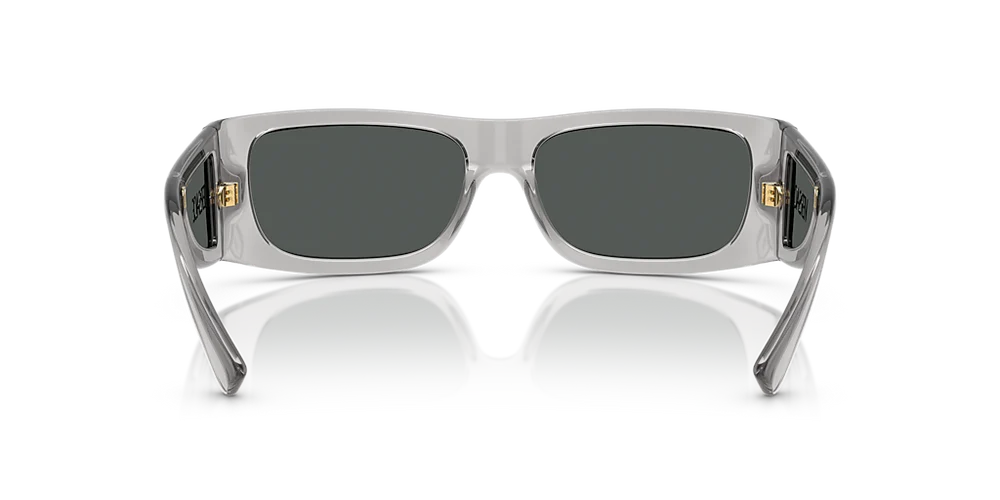 Lentes Versace Transparente Plateado logo en letra
