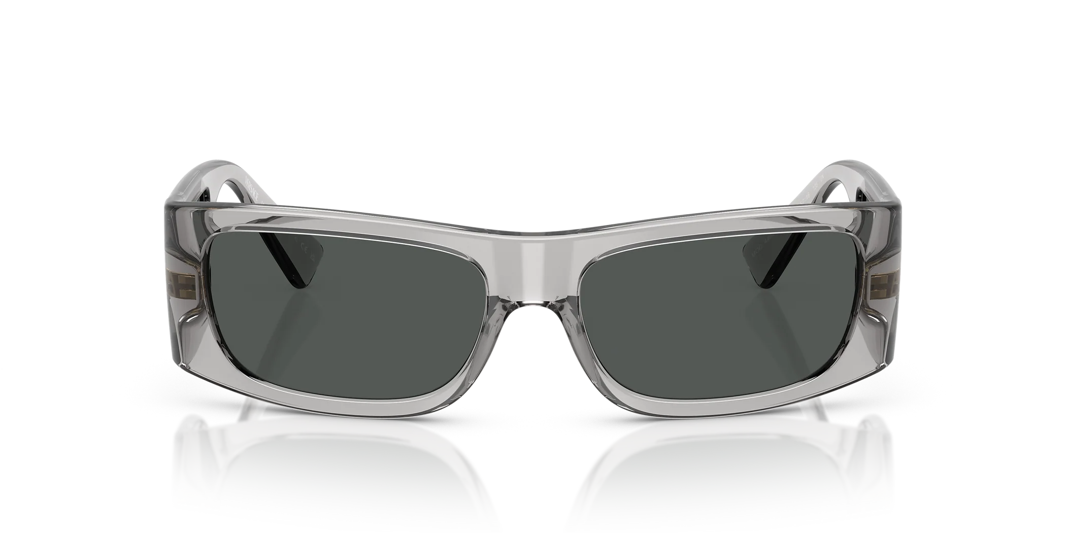 Lentes Versace Transparente Plateado logo en letra