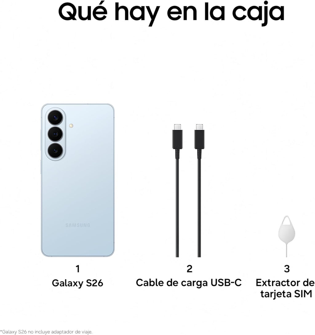 Samsung Galaxy S26 256GB Azul – Smartphone Premium 5G 12GB RAM