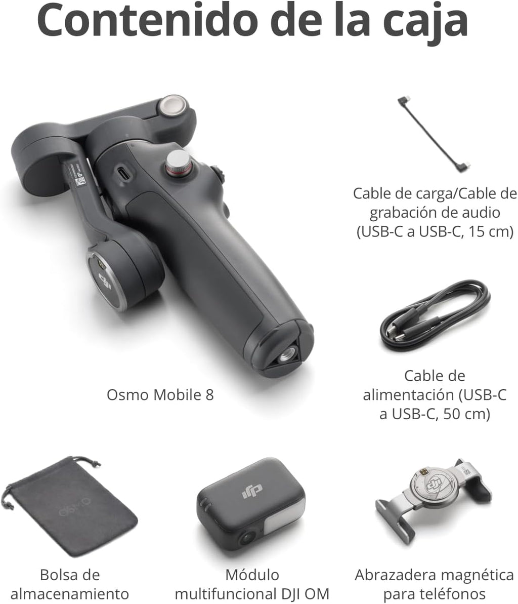 DJI Osmo Mobile 8 – Estabilizador Inteligente con Seguimiento IA 360°