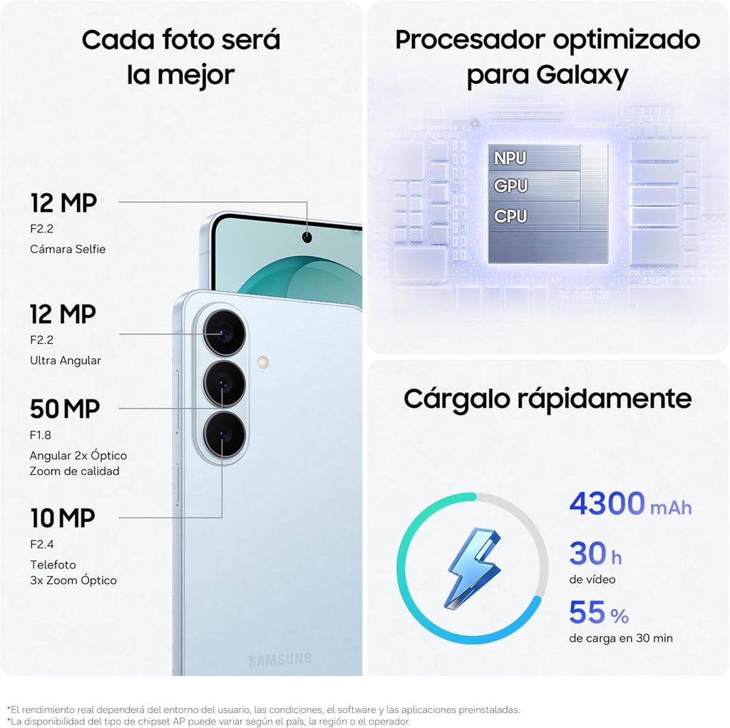 Samsung Galaxy S26 256GB Azul – Smartphone Premium 5G 12GB RAM